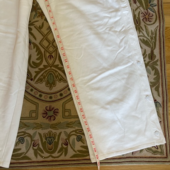 White Wide Leg GAP Sweatpants, XL - Picture 9 of 10
